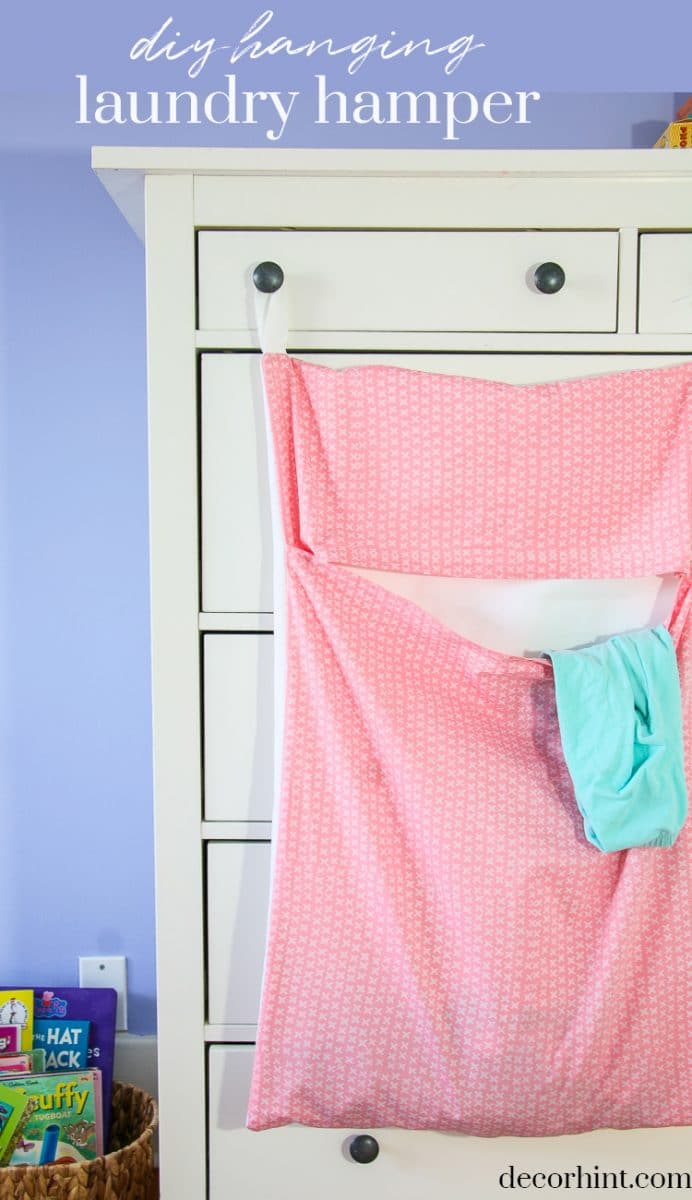 DIY Hanging Laundry Hamper Decor Hint