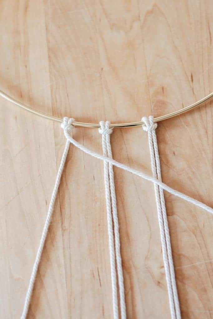 Basic Macrame Knots + Printable Macrame Knots PDf - Decor Hint Double Half Hitch Knot