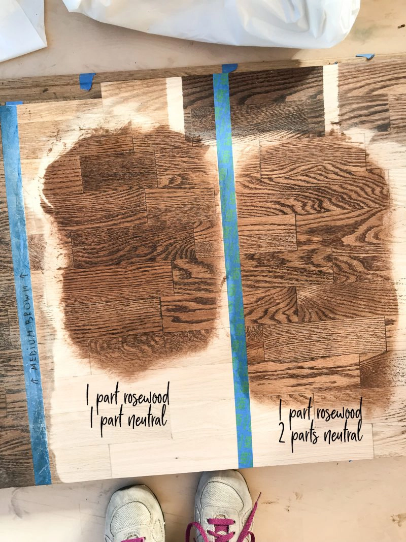 Hardwood Floor Stains on Red Oak