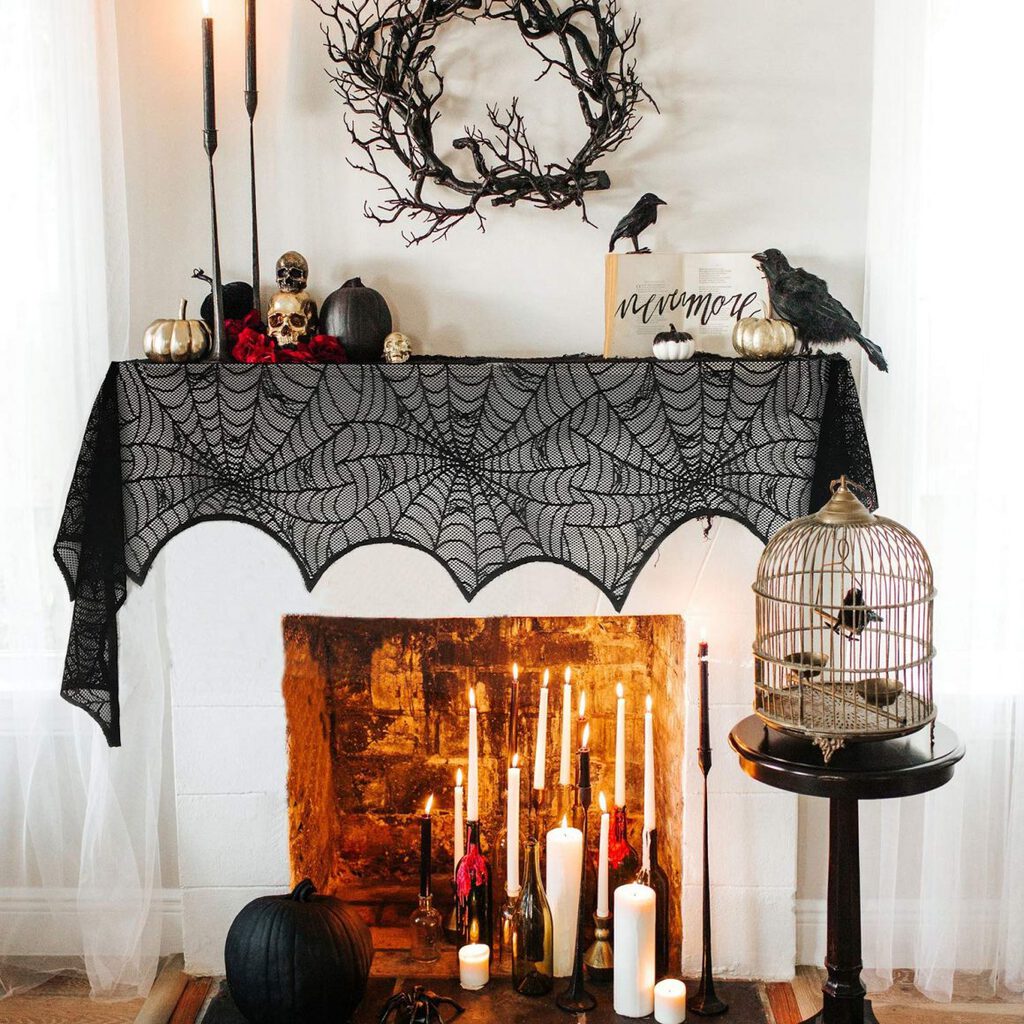 Best Halloween Mantel Scarves Under $25 - Decor Hint