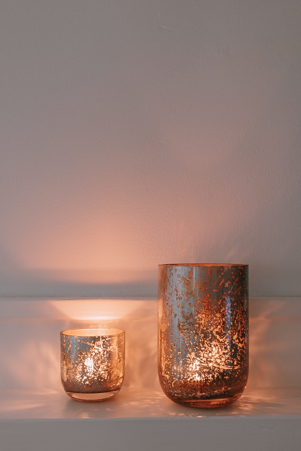 DIY Mercury Glass Candle Holders - Cali Girl In A Southern World