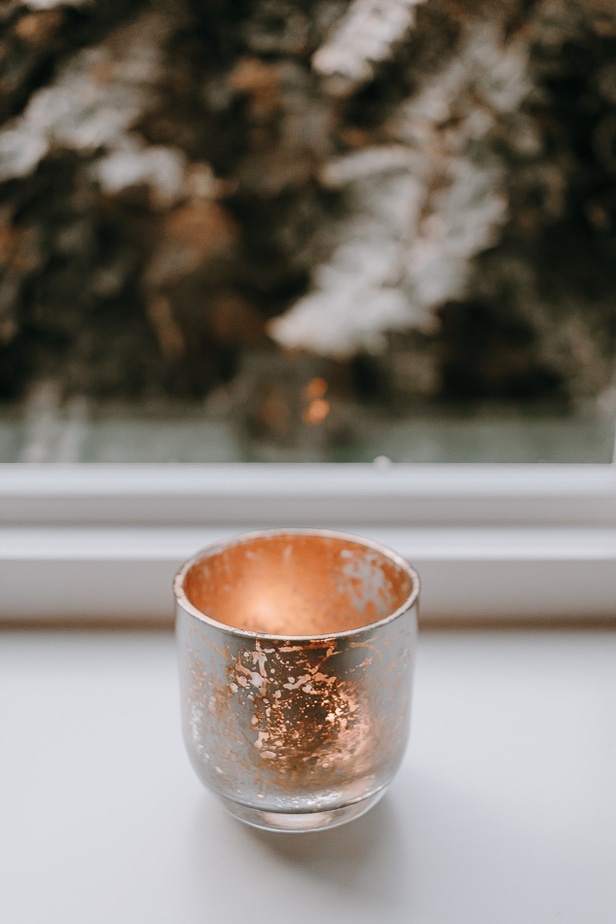 DIY Faux Mercury Glass In Gold And Silver