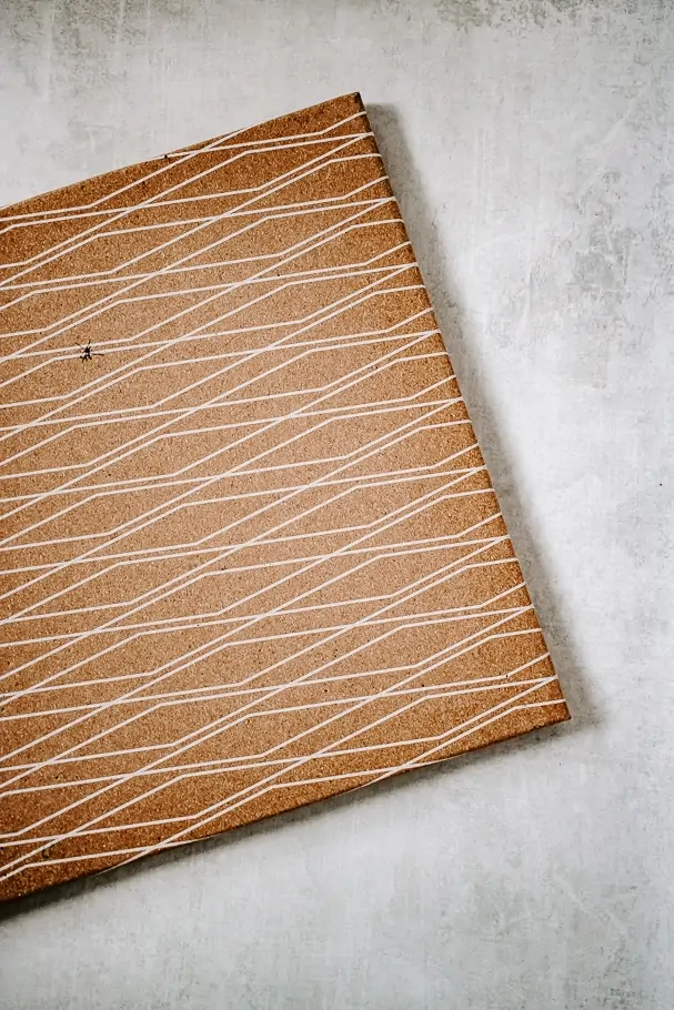 How to Make a Fabric Pinboard - Decor Hint old pinboard to cover