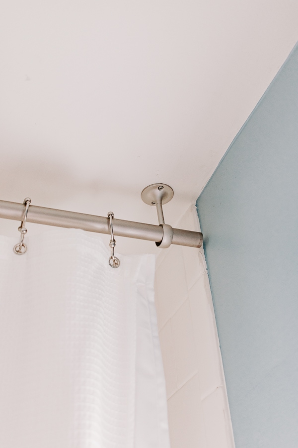 hang shower curtain from the ceiling