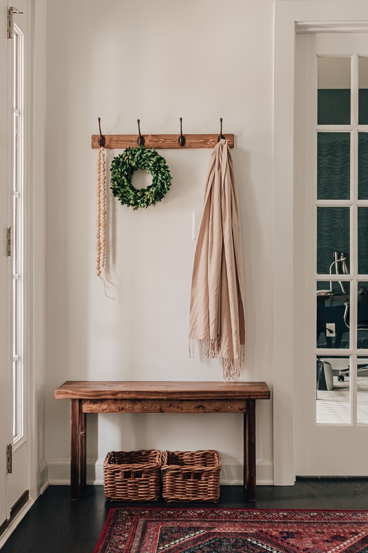 coat stand with bench