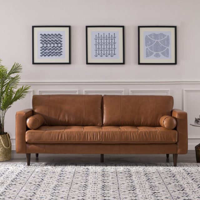 15 Affordable Leather Couches (2024) Decor Hint