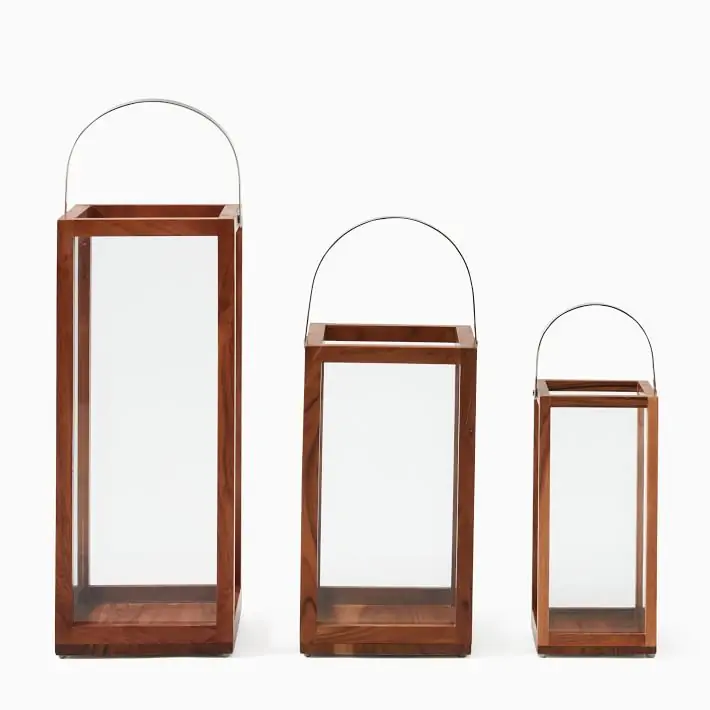 Pretty DIY Wood Lanterns - Decor Hint west elm wood lanterns - Decor Hint
