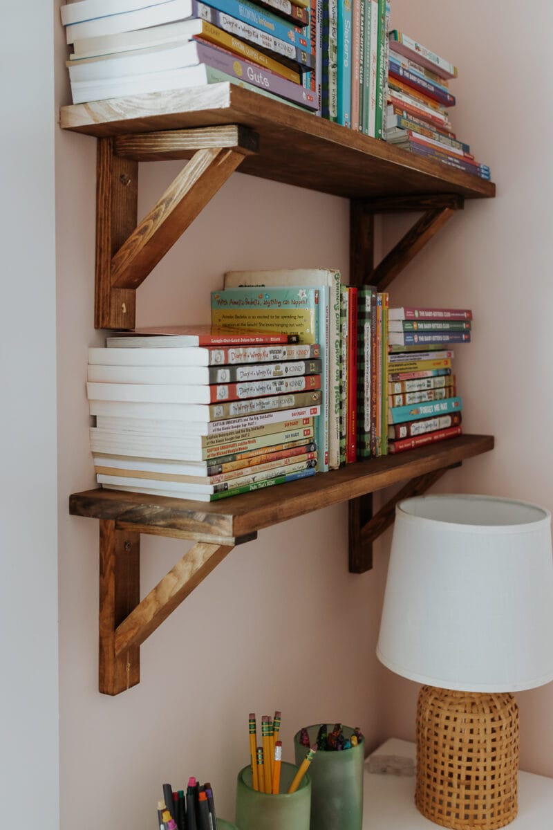 Easy, Rustic DIY Shelf Brackets