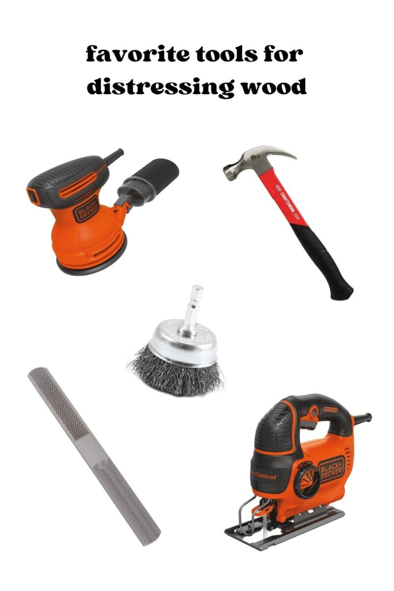 How To Distress Wood With Simple Tools Decorhint