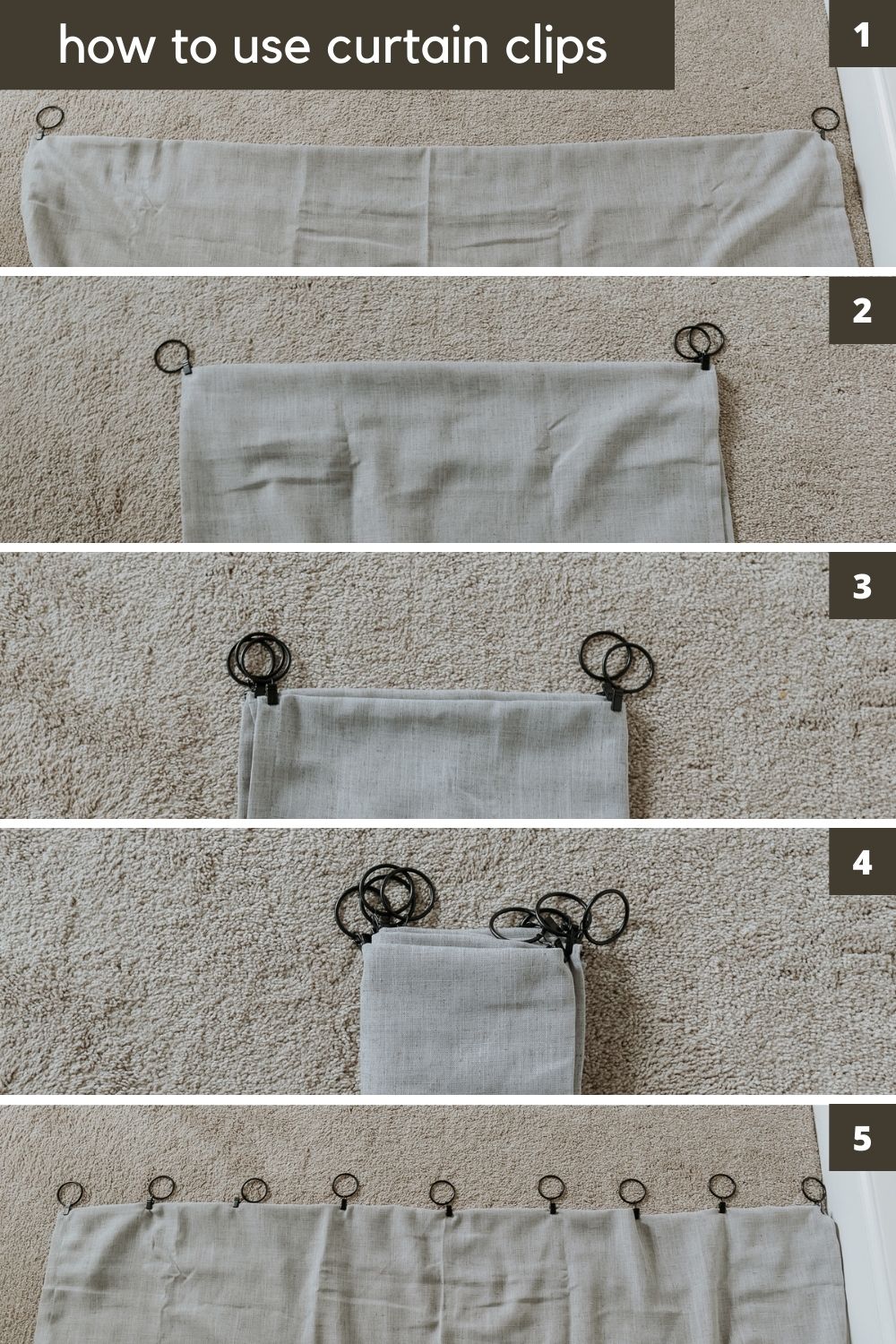 How To Use Curtain Clips For Awesome Looking Curtains