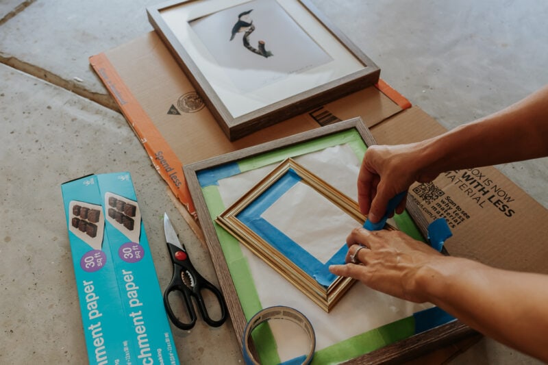 How To Spray Paint Picture Frames