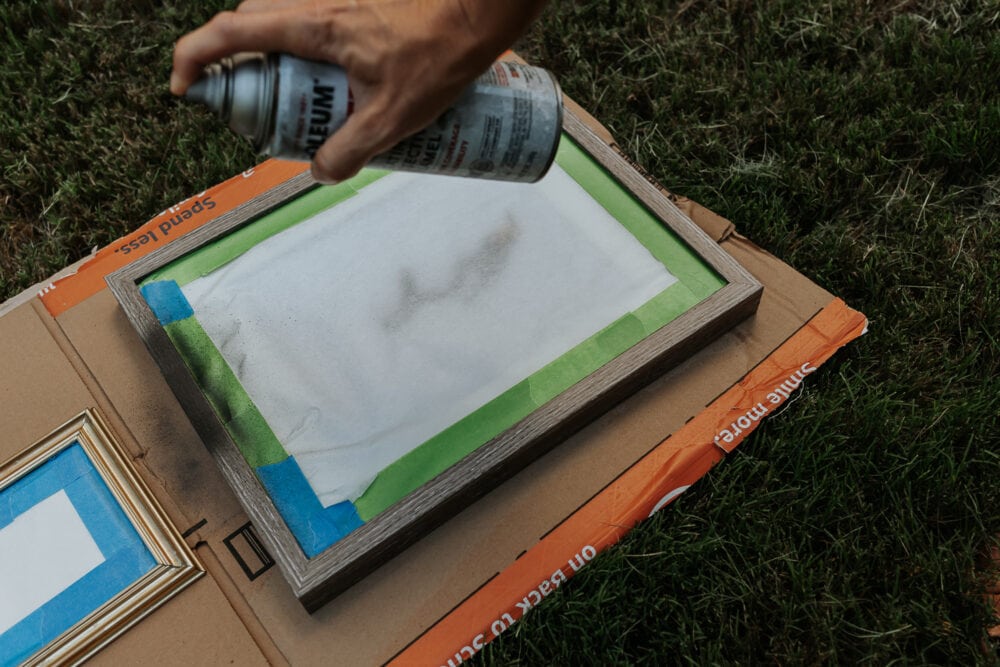 How To Spray Paint Picture Frames