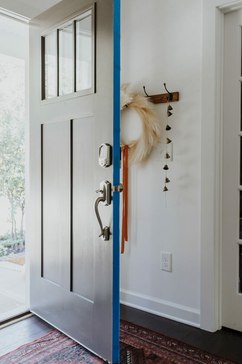 How To Paint A Front Door Without Removing It