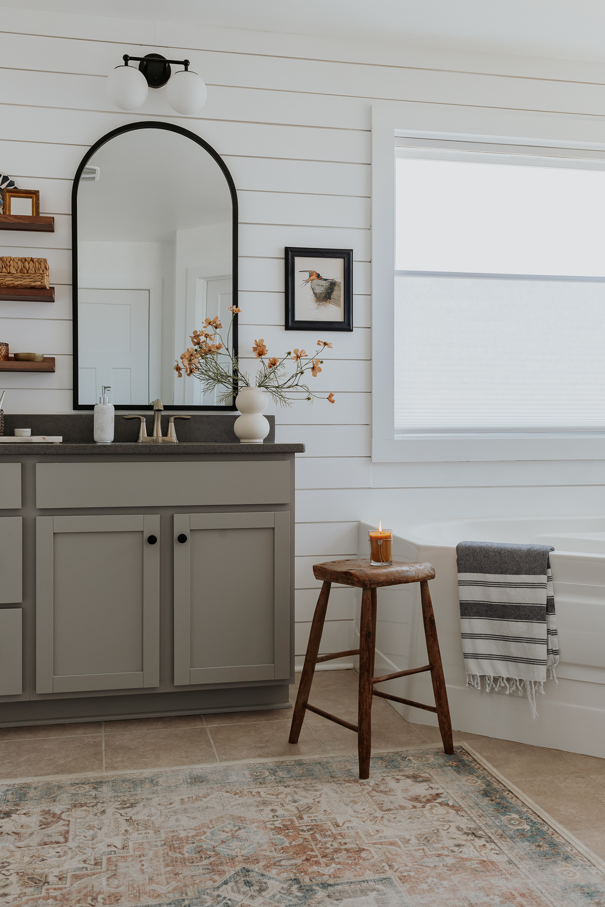 Our Shiplap Bathroom Before And After Transformation