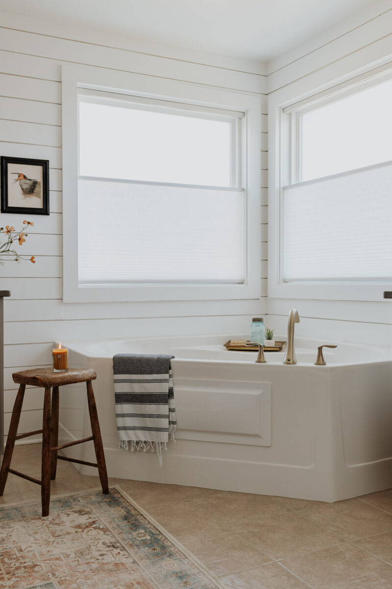 Shiplap Over Bathroom Tile