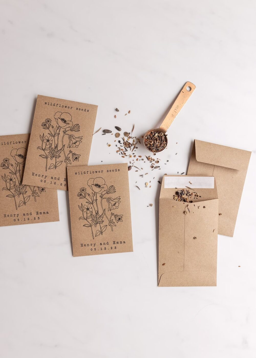 Show-Stopping DIY Party Favors for a Kid’s Birthday Party - decorhint seed packets and seeds