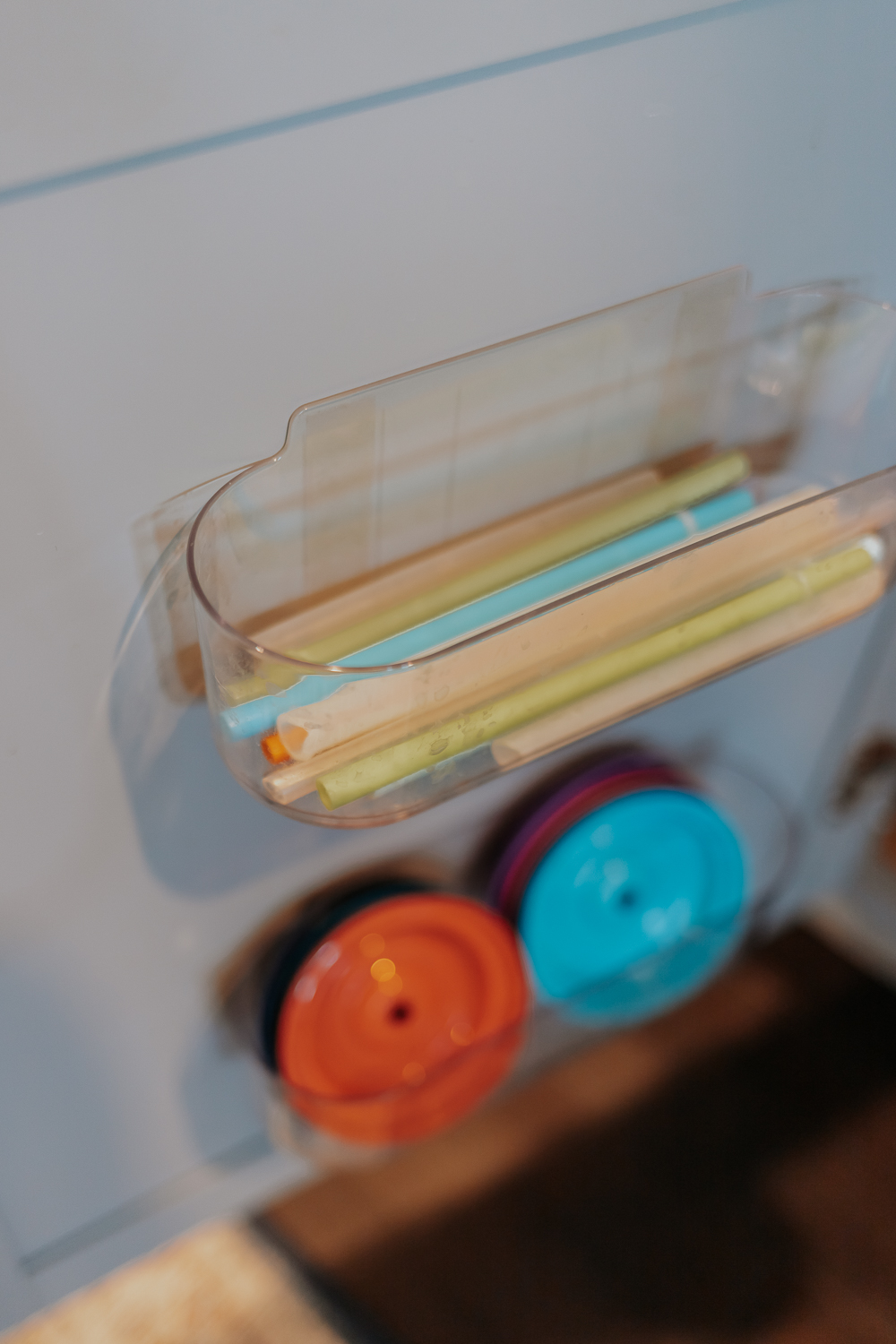 14 Amazon Organization Finds I swear by (and would buy again) - Decor Hint these clear bin caddies are great for storing kid straws and lids