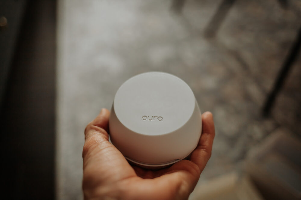 Pura Diffuser Review - Is It worth the Hype? - Decor Hint showing pura 4 in my hand for size