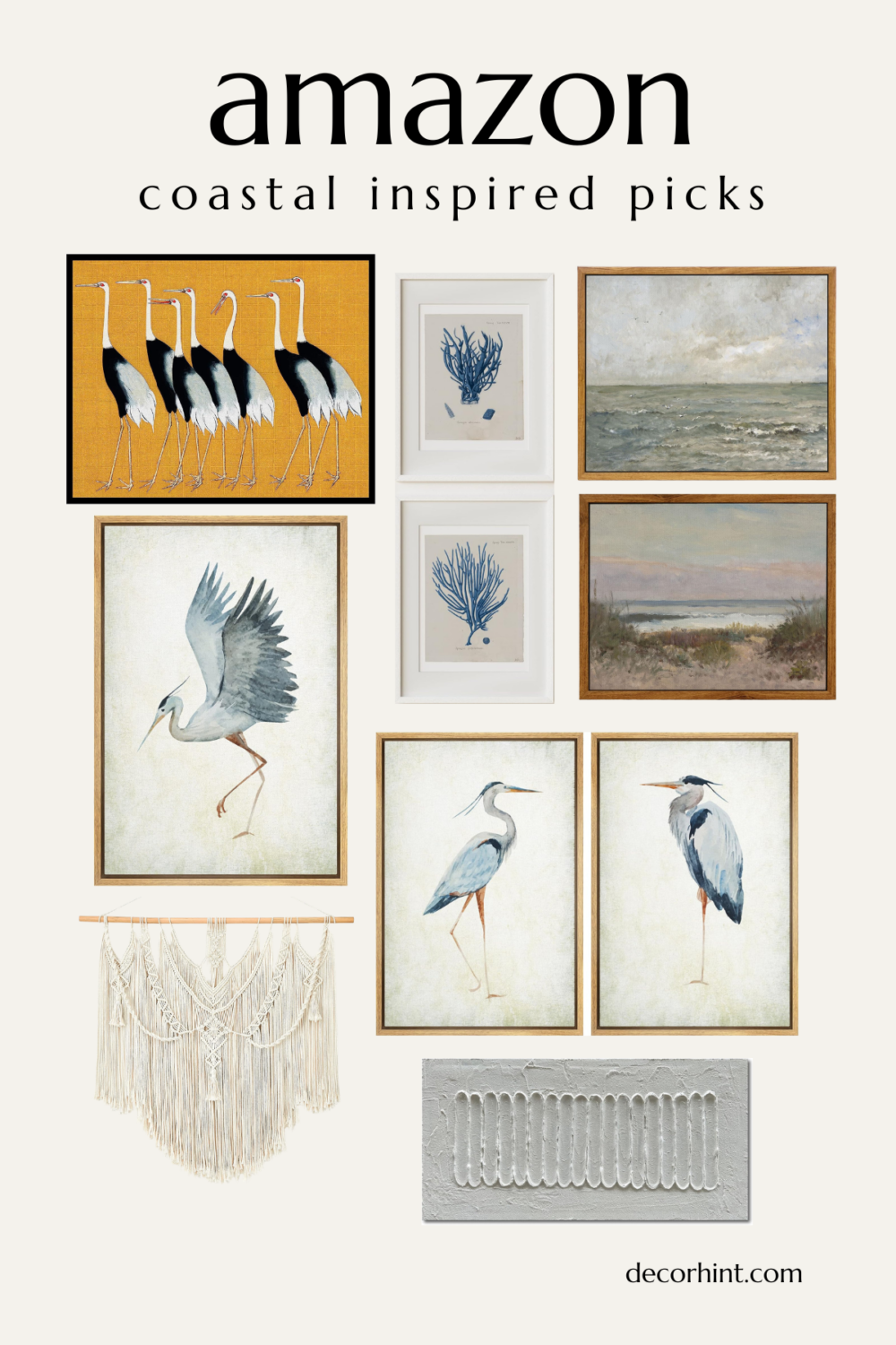 Stylish Coastal Decor Finds on Amazon - Decor Hint amazon coastal inspired artwork