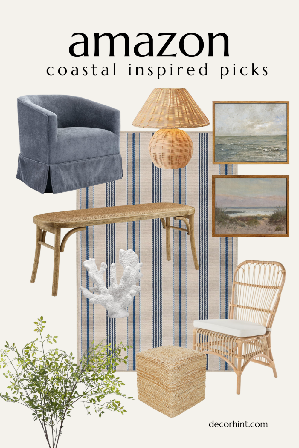 Stylish Coastal Decor Finds on Amazon - Decor Hint amazon coastal inspired home furniture and decor