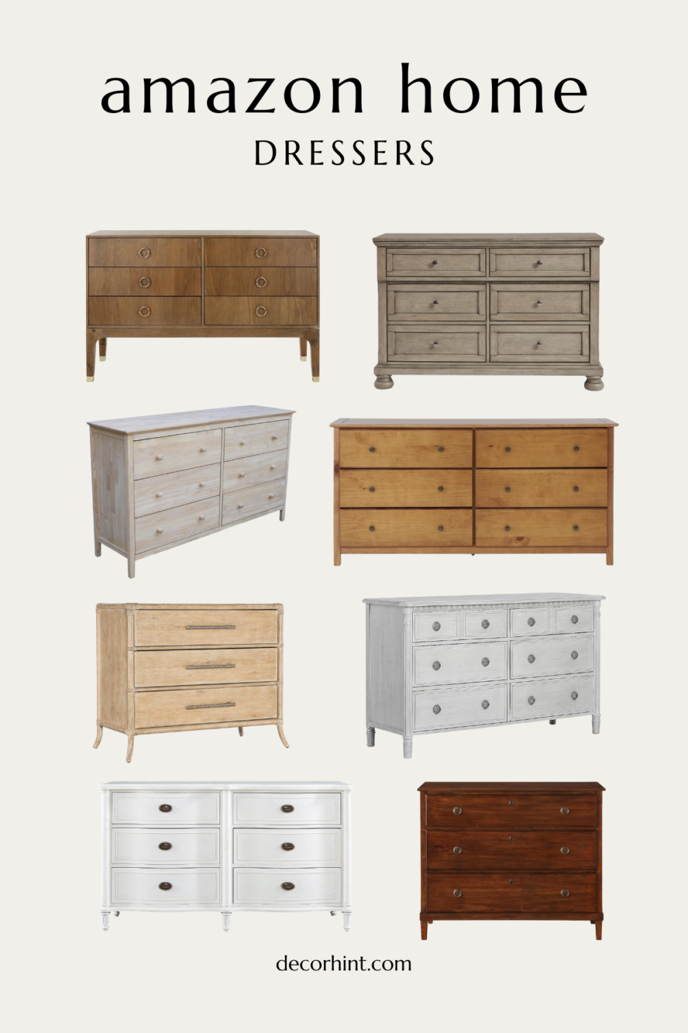Designer-Inspired Bedroom Furniture from Amazon - Decor Hint amazon home designer inspired dressers