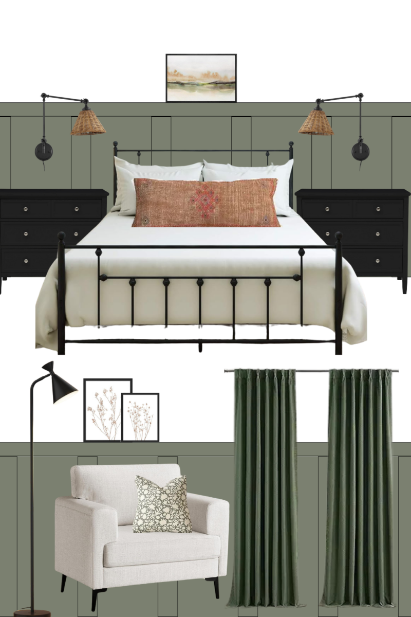 Green Bedroom Mood Board
