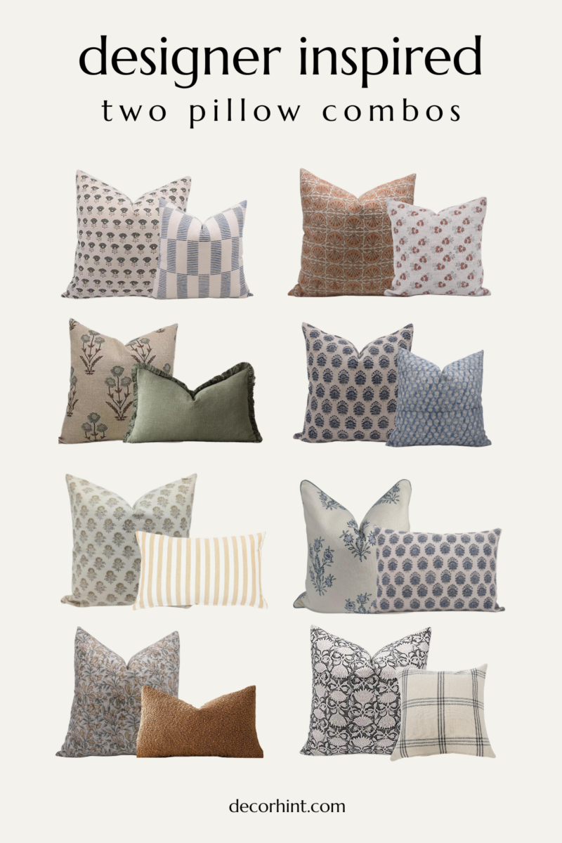 two pillow combinations amazon