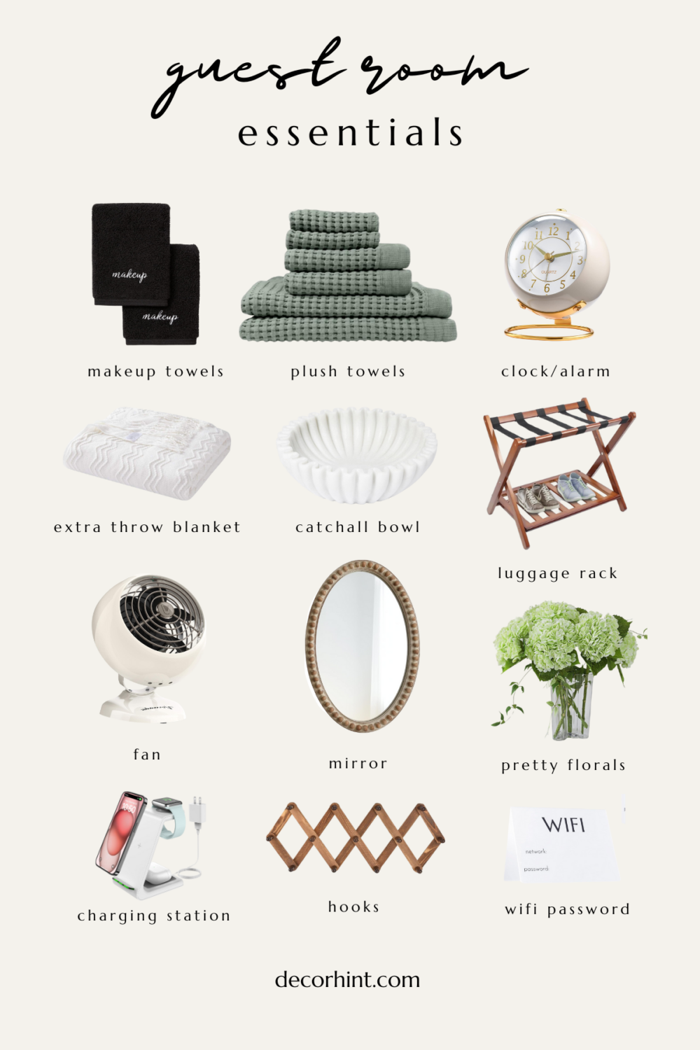 13 Essential Items Every Guest Bedroom Needs for a Five-Star Stay - Decor Hint guest bedroom essentials