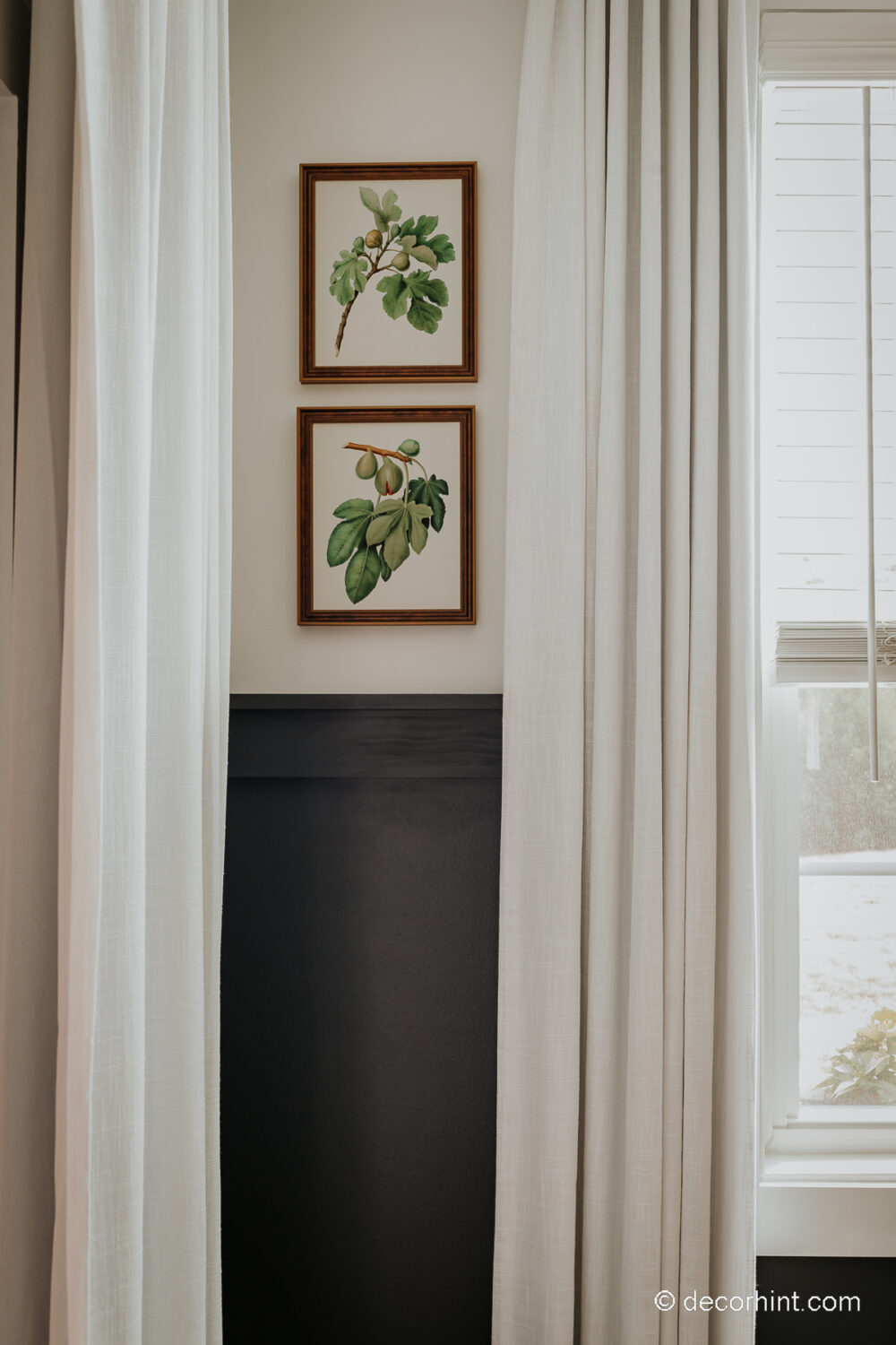 Breathe Life into Your Breakfast Nook with These Easy Ideas - Decor Hint framed fig prints in a breakfast nook