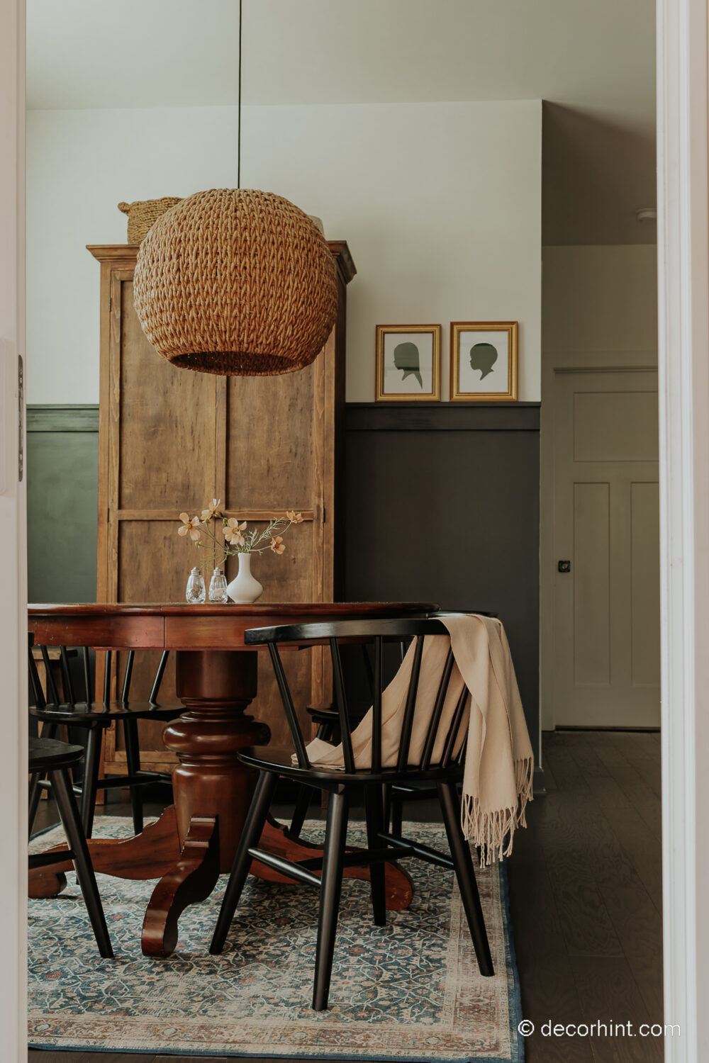 Breathe Life into Your Breakfast Nook with These Easy Ideas - Decor Hint view of a breakfast nook with a storage cabinet