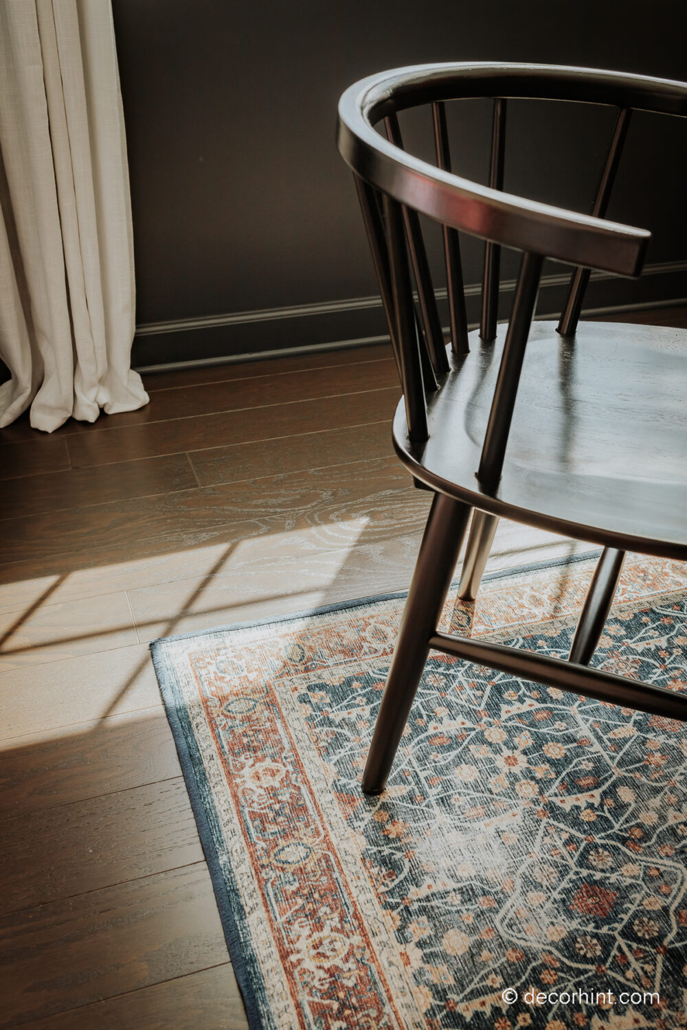 Breathe Life into Your Breakfast Nook with These Easy Ideas - Decor Hint close up view of a ruggable rug in a breakfast nook