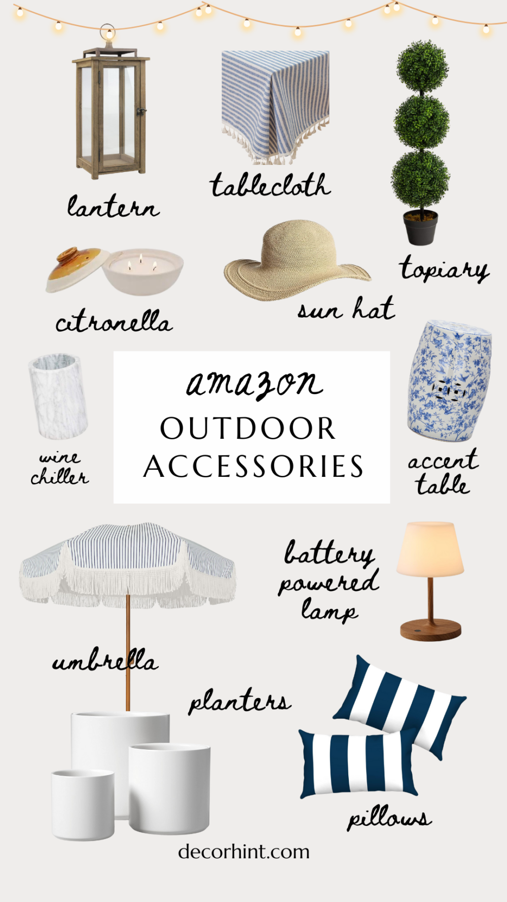Turn Your Outdoors into an Oasis with These Ideas - Decor Hint amazon outdoor accessories