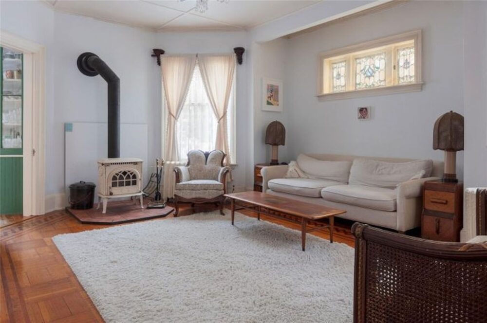 Inside A 1899 Queen Anne Victorian In Poughkeepsie With Stained Glass And Intricate Woodwork - Decor Hint Sitting Room