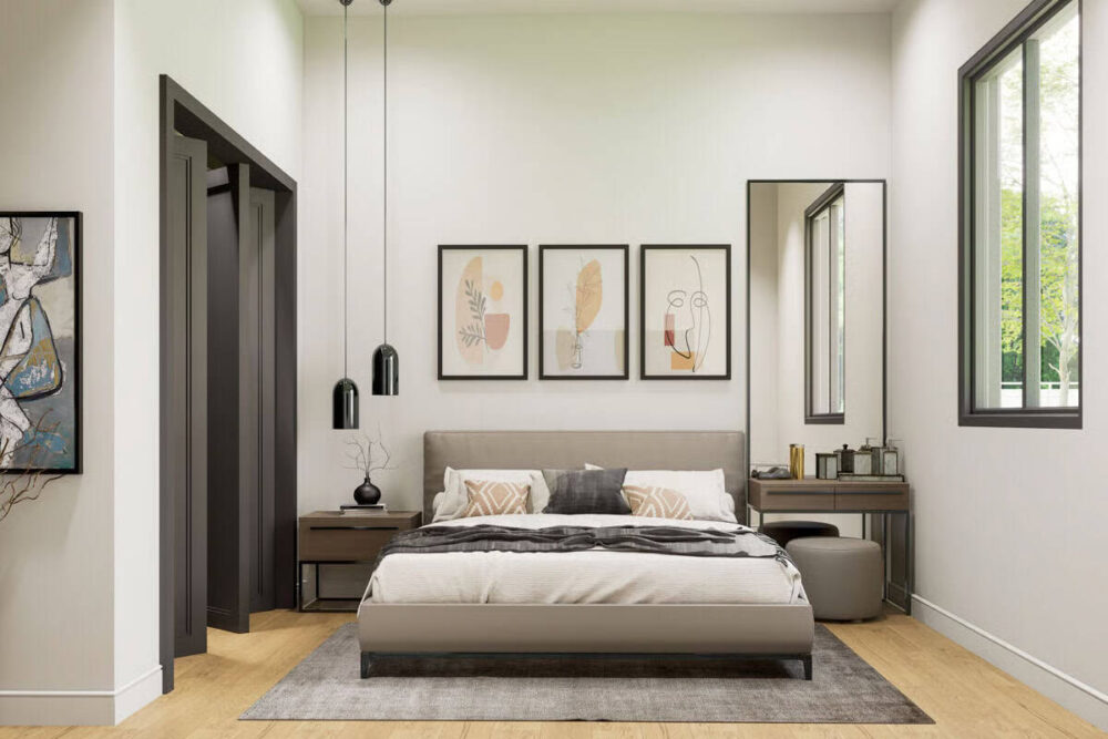 This 884 Sq Ft Granny Pod Redefines Compact Living With Comfort And Style - Decor Hint Primary Bedroom Design & Decor