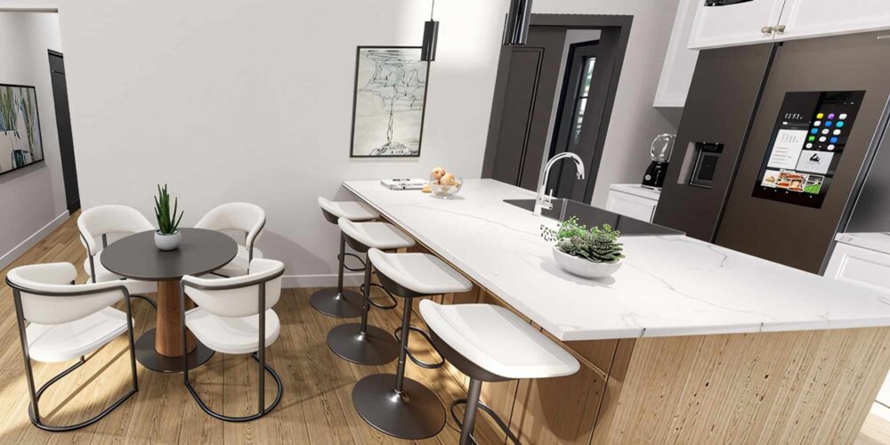 This 884 Sq Ft Granny Pod Redefines Compact Living With Comfort And Style - Decor Hint Dining Nook & Island Configuration
