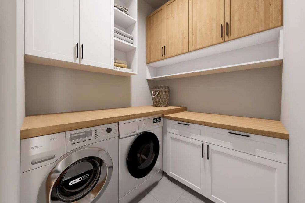 This 884 Sq Ft Granny Pod Redefines Compact Living With Comfort And Style - Decor Hint Laundry Room Layout & Functionality