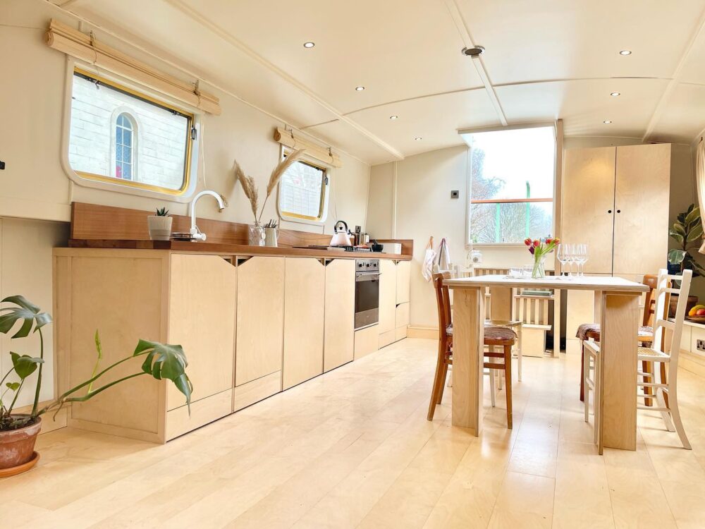 Pretty In Pink: Inside The Ophelia Houseboat’s Bold And Beautiful Bathroom - Decor Hint Kitchen Design And Functionality