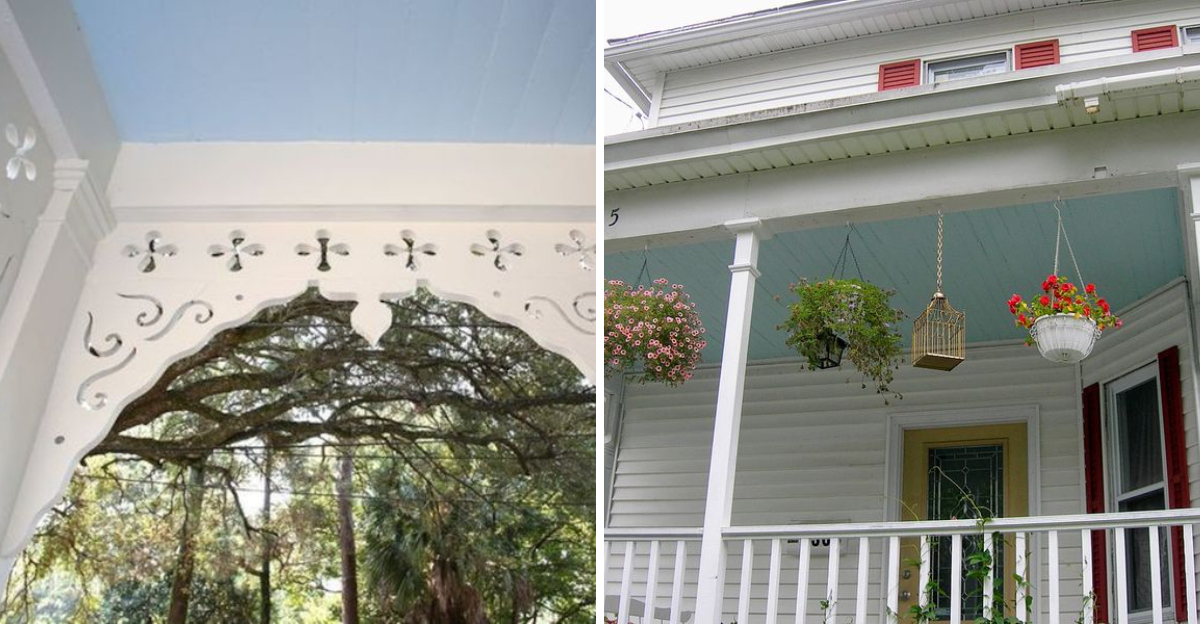 10 Alabama Porch Ceilings Painted Haint Blue Like Grandma Did - Decor Hint 10 Alabama Porch Ceilings Painted Haint Blue Like Grandma Did - Decor Hint