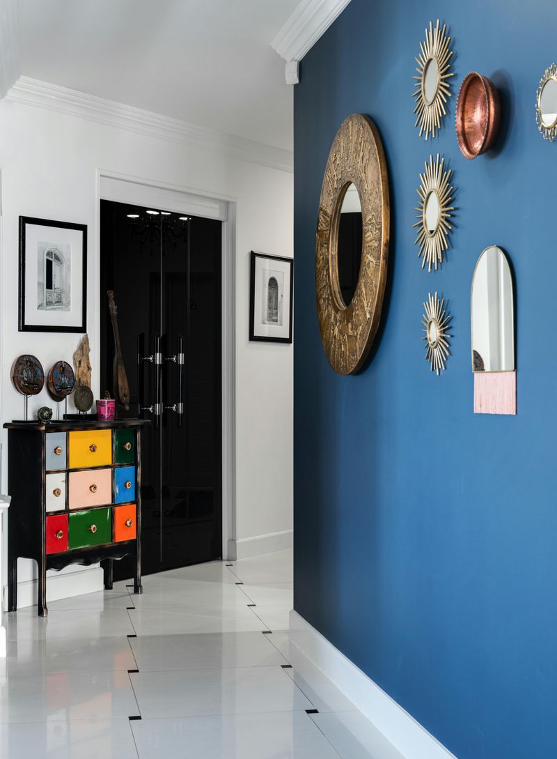 10 Creative Ways You Can Bring Blue Into Your Space - Decor Hint Painted Accent Wall