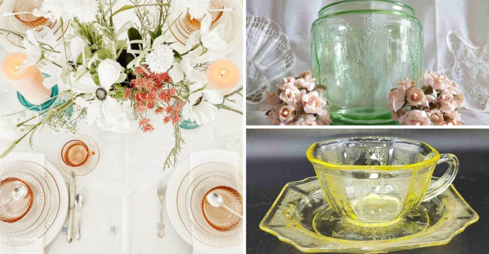 10 Depression Glass Designs Popular With Collectors In Detroit Michigan - Decor Hint