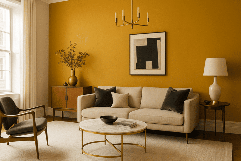 10 Living Room Paint Colors Indiana Homeowners Regret Using - Decor Hint Sunshine Yellow Overload
