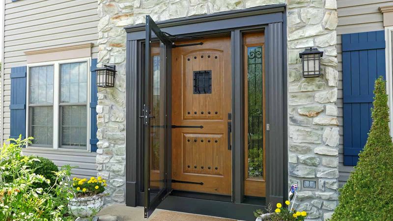 Classic Wooden Frame Storm Door