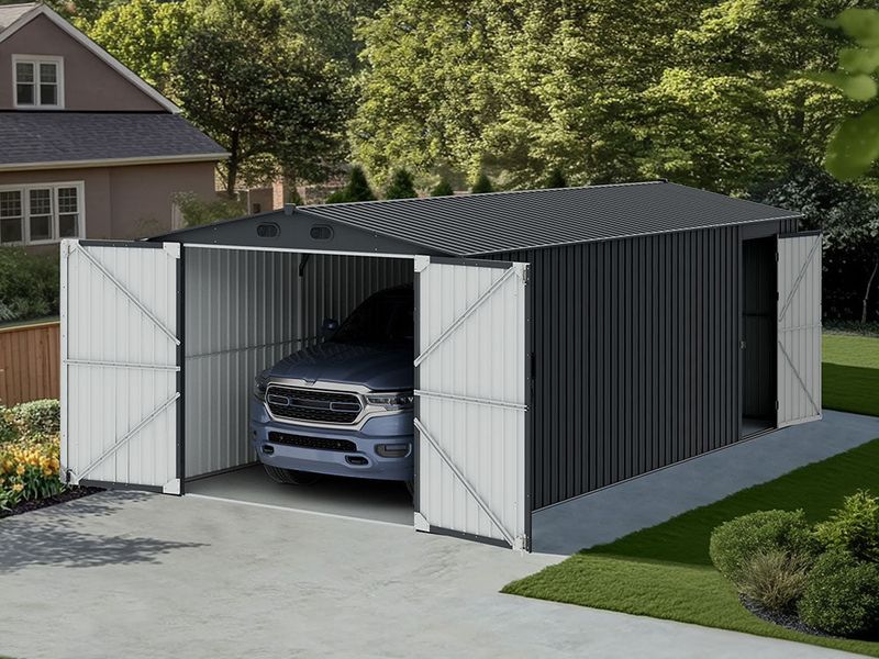 10 Texas Carport Conversions That Actually Work - Decor Hint Open-Air Carport Turned Enclosed Garage