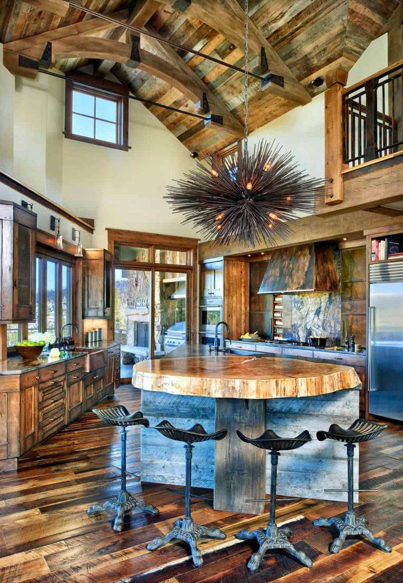 10 Texas Kitchen Islands Designed For Family Gathering And Function - Decor Hint Rustic Ranch Centerpiece