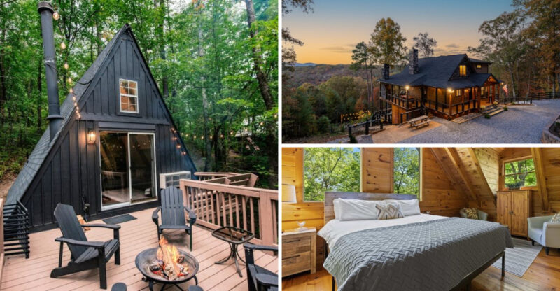 12 Log Cabins In Georgia With Rustic And Cozy Features