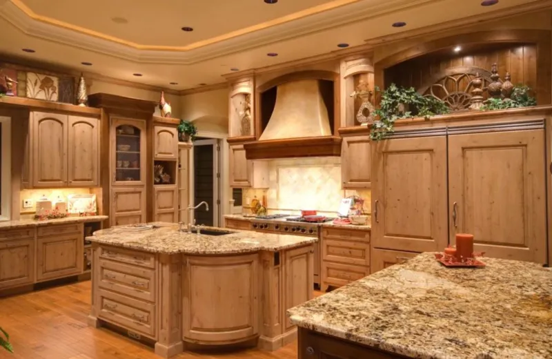 Faux Tuscan Villa Kitchens
