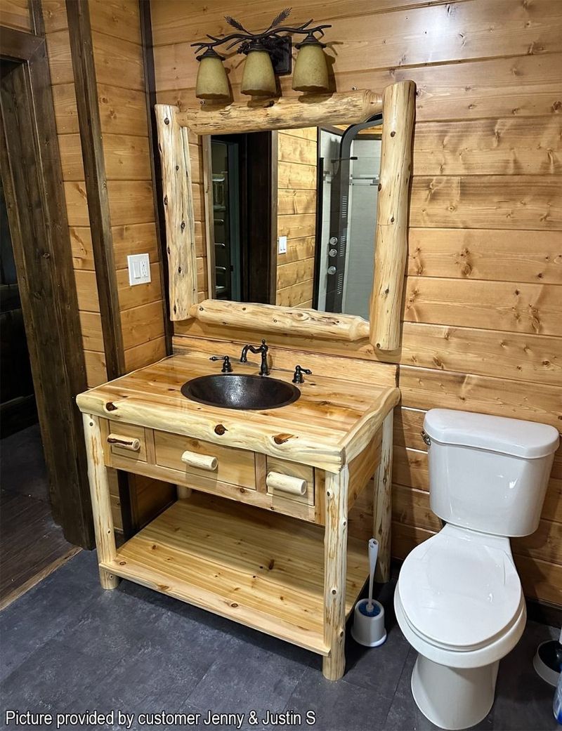 12 Utah Cabin Bathrooms That Might Capture Timeless Charm - Decor Hint Rustic Wooden Vanities