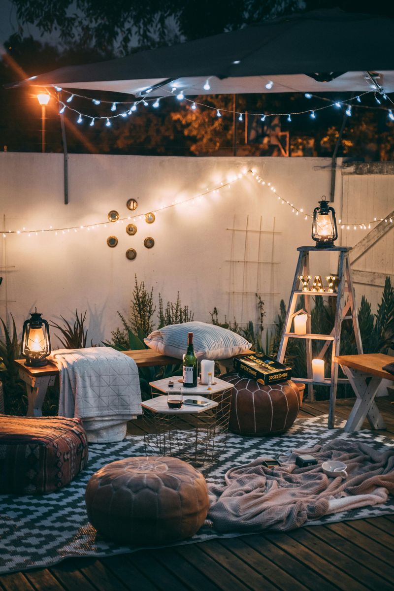 14 Simple Patio Design Ideas That Can Improve Your Outdoor Space - Decor Hint String Lights Create Magic