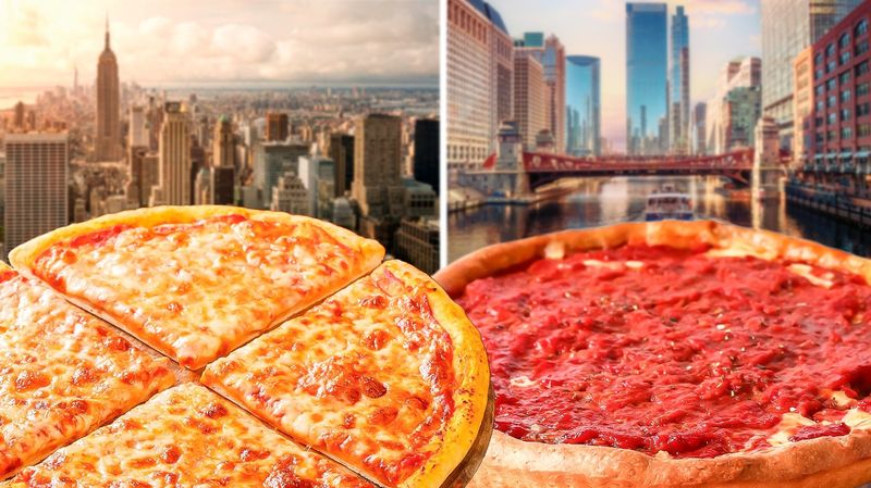 16 Surprising Ways Chicago And New York City Restaurants Stand Worlds Apart - Decor Hint Deep Dish vs. Thin Crust Battles