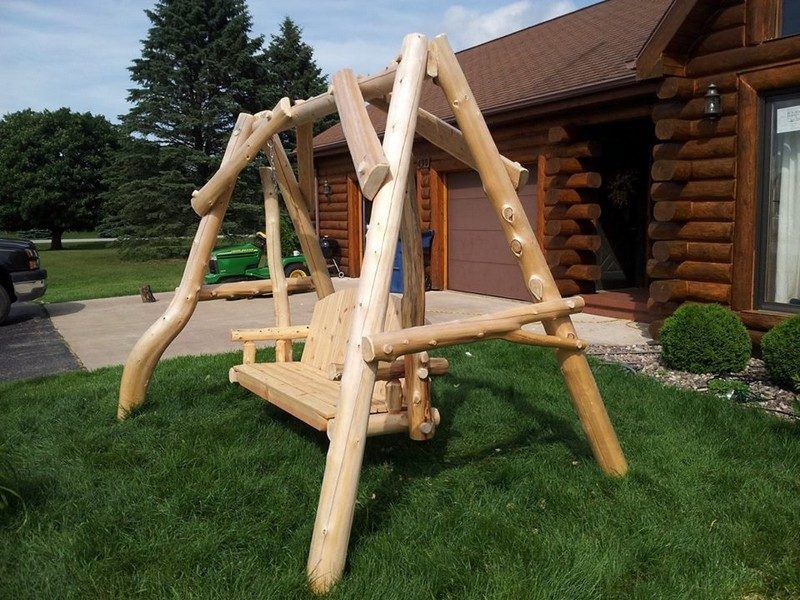 6 Tennessee Porch Swings Locals Enjoy All Year - Decor Hint Rustic Log Porch Swings